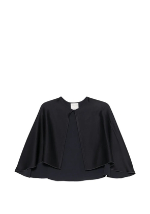 Forte Forte satin-finish cape-style shirt - Blue