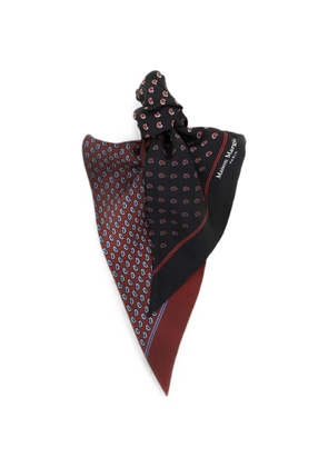 Maison Margiela micro-paisley double-sided scarf - Red