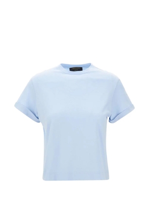 Gran Sasso turned-up cuff T-shirt - Blue