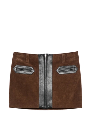 Marni suede mini skirt - Brown