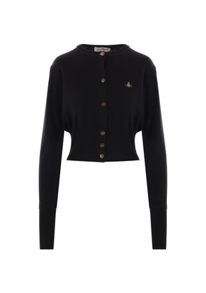Vivienne Westwood Bea orb embroidered cardigan - Black