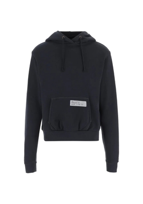Maison Margiela logo-print hoodie - Blue