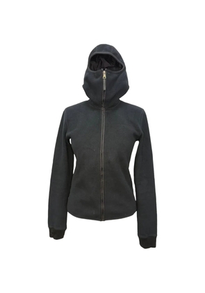 Prada Pre-Owned zip-up hooded jacket - Black