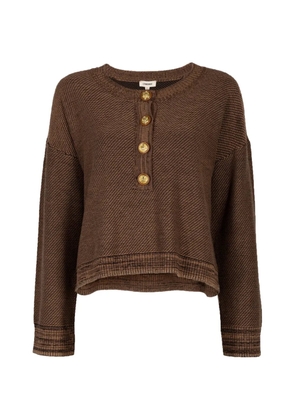 L'Agence button-up sweater - Brown