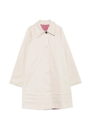 DAMSON MADDER Mercedes bow-detail reversible trench coat - Neutrals