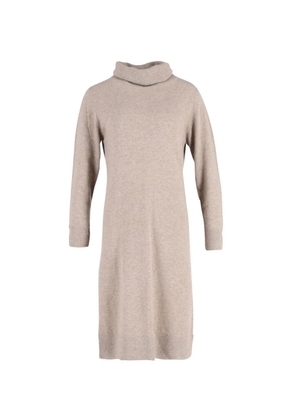 N.Peal roll-neck long-sleeve midi dress - Neutrals