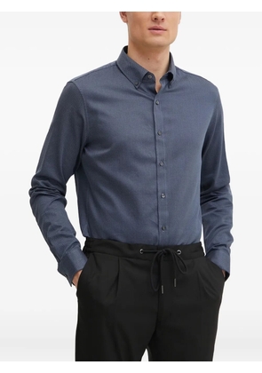 Michael Kors herringbone-pattern shirt - Blue