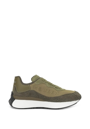 Alexander McQueen Sprint runner suede-panel sneakers - Green