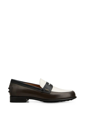 Tod's logo-detail penny loafers - Brown