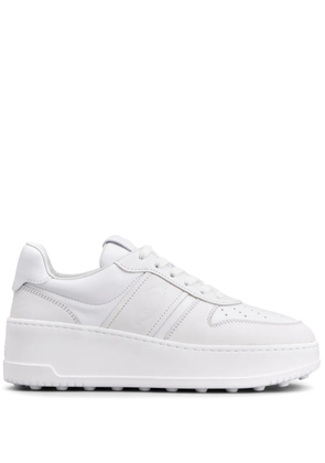 Tod's round-toe leather sneakers - White