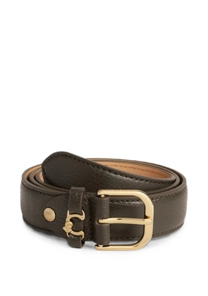 Coccinelle Loop grained leather belt - Green
