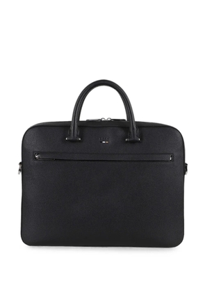 BOSS Ray pebble-grain briefcase - Black