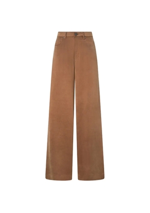 PINKO logo-embroidered trousers - Brown