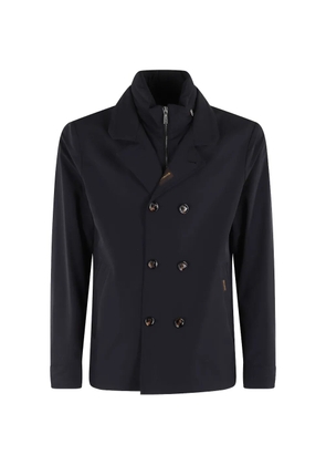 Moorer Volmer-KN double-breasted padded jacket - Blue