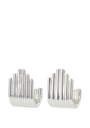 Federica Tosi Lobo Lea ribbed earrings - Silver