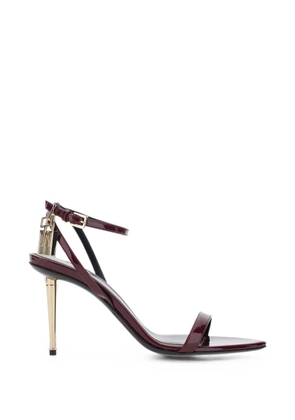 TOM FORD padlock-detail ankle-strap sandals - Red
