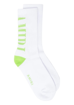 AMIRI logo-print socks - White