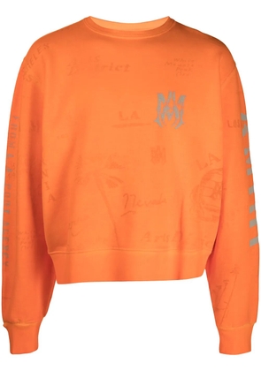 AMIRI logo-print sweatshirt - Orange