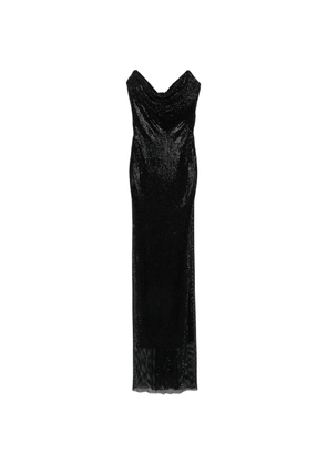 Adamaris strapless draped-neckline maxi dress - Black