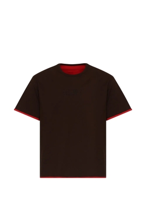 MM6 Maison Margiela reversible cotton T-shirt - Brown