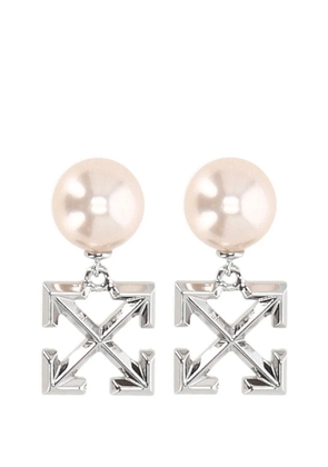 Off-White faux-pearl earrings - Silver