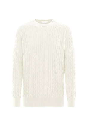 Malo cable-knit crew-neck sweatshirt - Neutrals