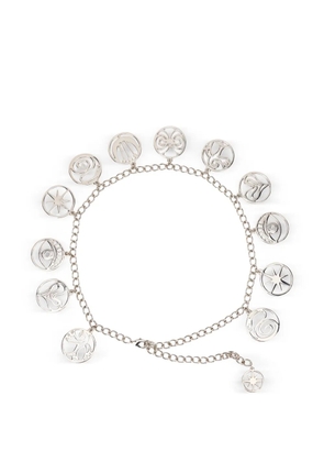 Alberta Ferretti pendant chain belt - Silver