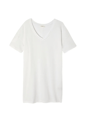 American Vintage Vibtown raw-edge midi dress - White