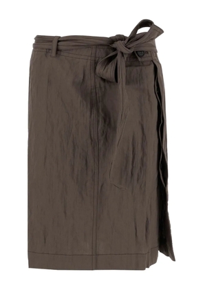 Ferragamo wrap midi skirt - Grey