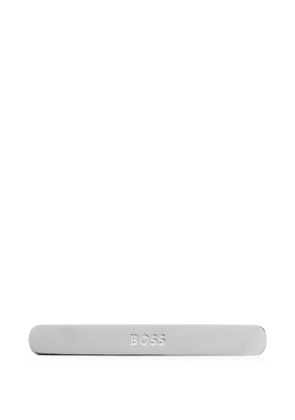 BOSS Bossone logo-engraved polished tie clip - Silver