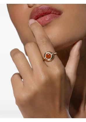 Goshwara fire opal medallion ring - Gold