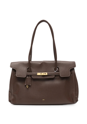 JW Pei large Yara twist-lock-fastening shoulder bag - Brown