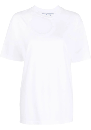 Off-White cut-out cotton T-shirt