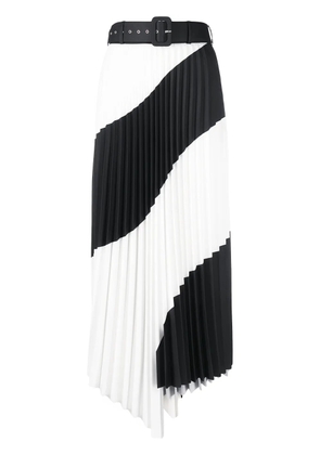 Off-White Spiral pleated midi skirt