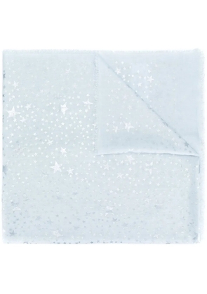 Stella McCartney star print scarf - Blue