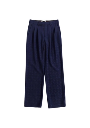 Marine Serre Moon Diamond jacquard trousers - Blue