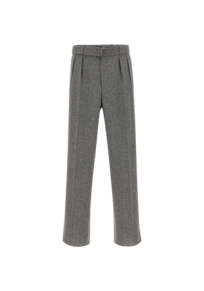 Tagliatore herringbone-pattern tailored trousers - Grey