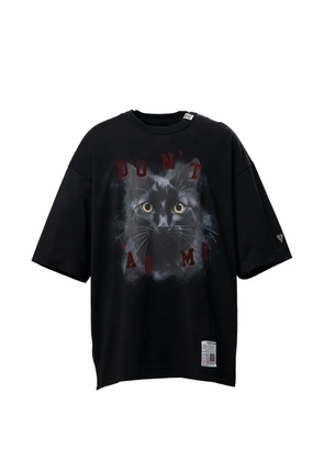 Maison MIHARA YASUHIRO cat-printed T-shirt - Black