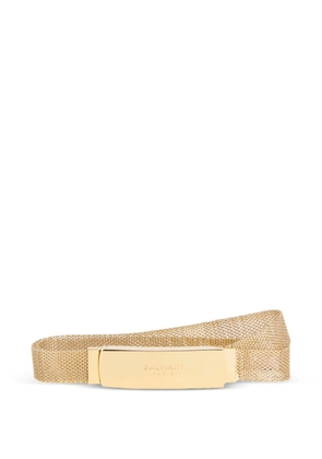 Balmain braided brass belt - Gold