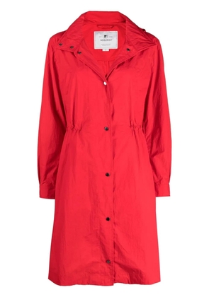 Woolrich hooded midi parka - Red