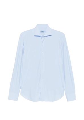 Barba spread-collar long-sleeve shirt - Blue