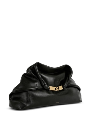 Balmain Dinner At 8 medium bag in smooth leather - Black