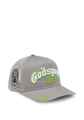 GODSPEED Forever embroidered mesh-panel hat - Grey