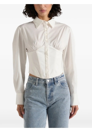 Manière De Voir Margot cotton corset shirt - White