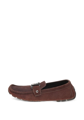 Louis Vuitton Pre-Owned Monte Carlo suede loafers - Brown