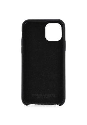 DSQUARED2 logo-print zipped-pocket iPhone 11 Pro case - Black