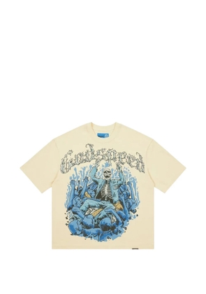 GODSPEED Crowd Surf graphic-print cotton T-shirt - Neutrals