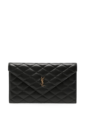 Saint Laurent quilted clutch bag - Black