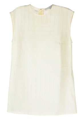 Stella McCartney sleeveless silk blouse - Yellow