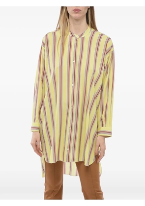 Mr.Mrs Shirt asymmetric striped blouse - Yellow